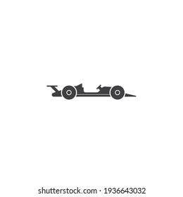 Racing car icon. Simple illustration of racing car vector icon for web