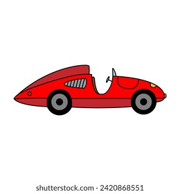 Racing car icon vector. Bolide illustration sign. Race symbol or logo.