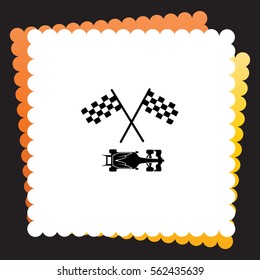Racing car  icon. Vector design.