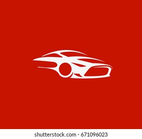 Racing car icon, vector illustration