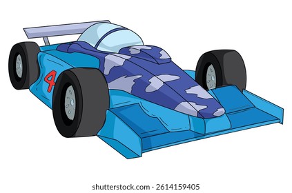 A racing car illustration vector