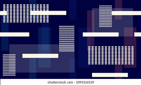 Racing Car Lights Night Life, Speed Lines, Neon IT, Hi Tech Vector Texture. Modern Internet Technology Geometric Polygon Pattern. Night Lights, Moving Car Lights, TV, Neon IT Hi Tech Background.