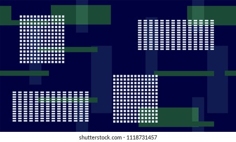 Racing Car Lights Night Life, Speed Lines, Neon IT, Hi Tech Vector Pattern. Internet Technology Modern Geometric Polygon Pattern. Night Life, Racing Car Lights, Television, Neon IT Hi Tech Background.