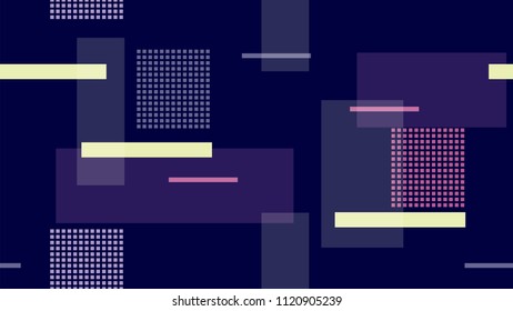Racing Car Lights Night Life, Speed Lines, Neon IT, Hi Tech Vector Pattern. Internet Technology Communication Banner Template. Night City, Moving Car Lights, TV, Neon IT Abstract Hi Tech Background