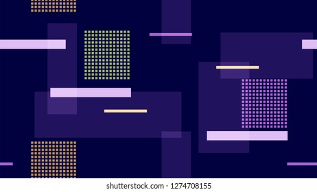 Racing Car Lights Night Life, Speed Lines, Neon IT, Hi Tech Vector Pattern. Speed Internet Technology Geometric Polygon Pattern. Night Life, Racing Car Lights, Neon IT Futuristic Hi Tech Background