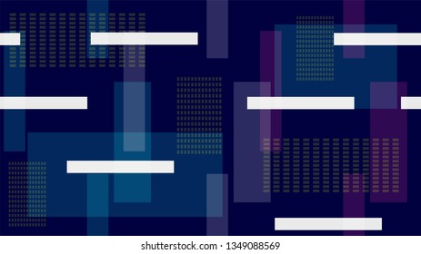 Racing Car Lights Night Life, Speed Lines, Neon IT, Hi Tech Vector Design. Internet Technology Communication Funky Texture. Night Life, Moving Car Lights, Polygon, Neon IT Hi Tech Background.