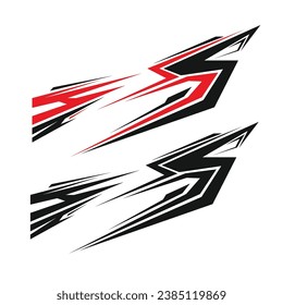 vehículo de carreras livery decal diseño vectorial