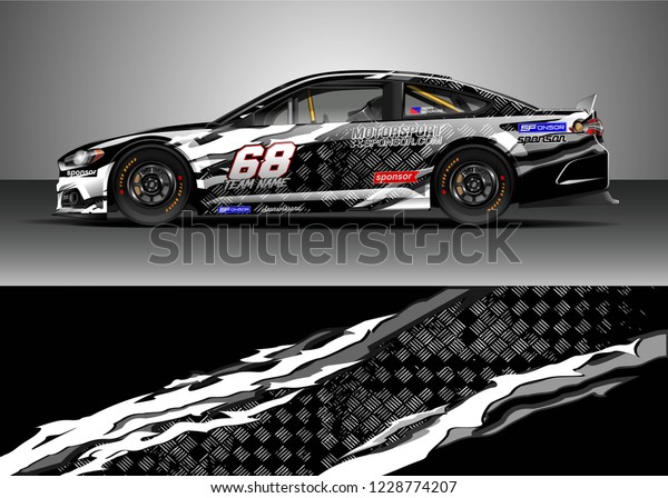Racing Car Livery Design Vector Graphic Stock Vector (Royalty Free ...