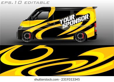  racing car livery sticker wrap vector design