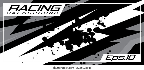 racing car livery wrap background design