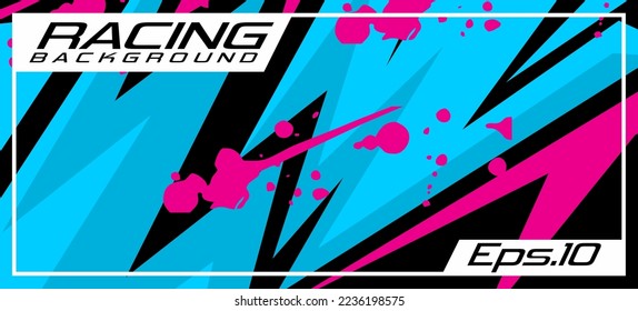 racing car livery wrap background design