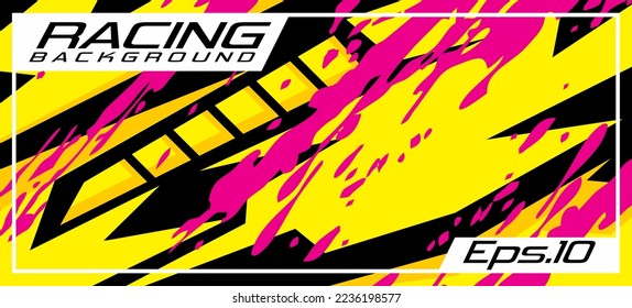 diseño de fondo de ajuste de inclinación de coches de carreras