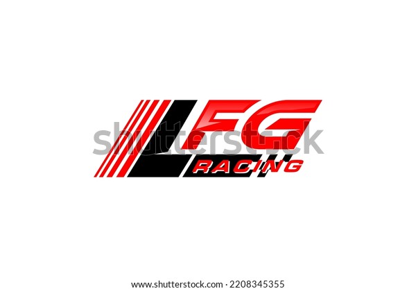 Racing car logo design checkered flag\
motion speed illustration symbol garage\
workshop