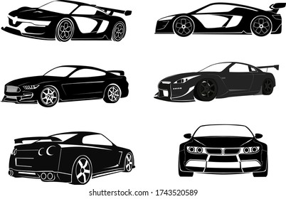 RACING CAR PACK HIGH VECTOR