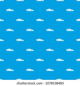Racing car pattern vector seamless blue repeat for any use