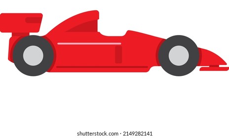 Carro de carreras. Conductor de carreras en un auto. Dibujo para niños.