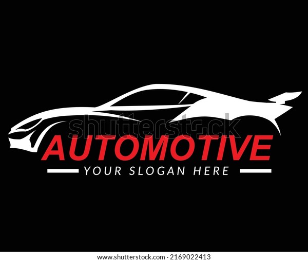 \
racing car silhouette logo for sports car\
automotive club