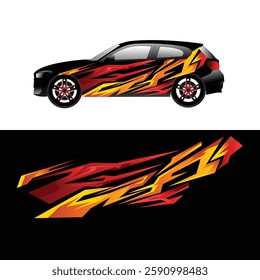 racing car sticker design. modern car stickers. vinyl stickers and car wrap stickers
