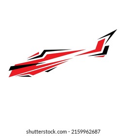 racing car sticker design vector. car modification sticker