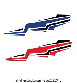 racing car sticker design vector. modern car modification sticker.
