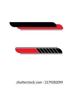 Design-Vektor für Rennwagen-Aufkleber. Sportwagenaufkleber

