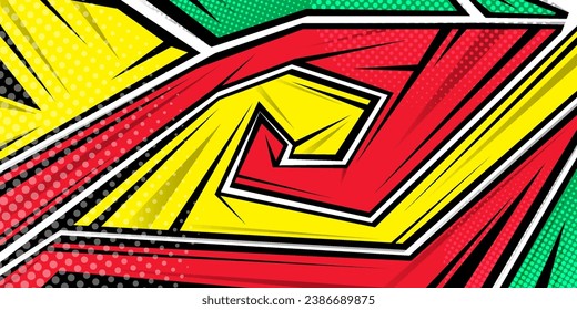 Racing Car sticker Stripes with horse supercar color codes. Abstract background wallpaper.
