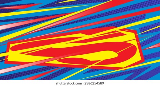 Racing Car sticker Stripes with superman color theme wallpaper