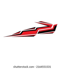 racing car sticker vector design. modern car stickers