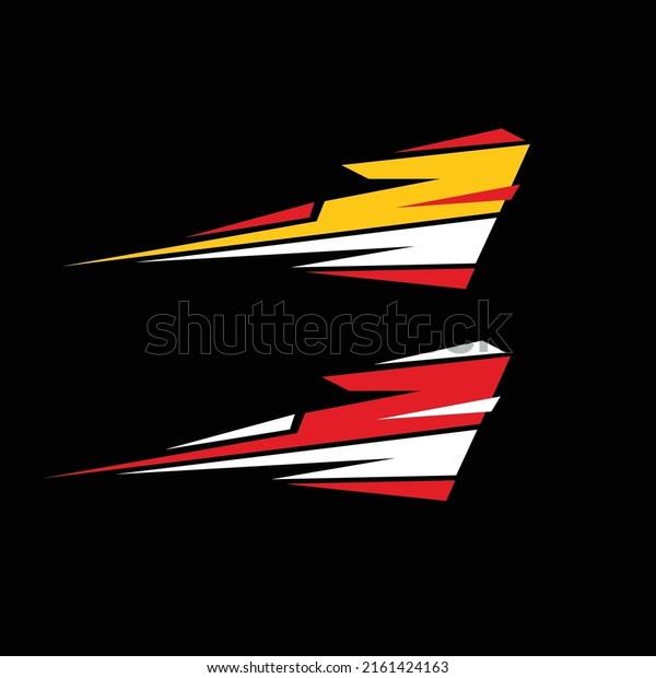 racing car sticker vector design, modified car\
wrapping sticker