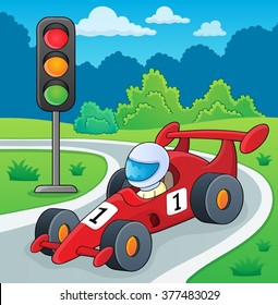 Racing car theme image 2 - eps10 vector illustration.