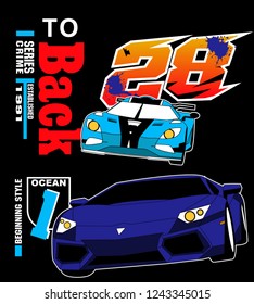 Racing car vector art