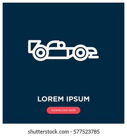 Racing car vector icon