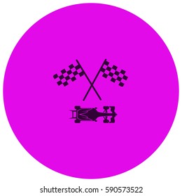 Racing car vector  icon