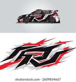 racing car vector illustration abstract background for wrap and vinyl sticker.	