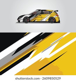 racing car vector illustration vehicle wrap design.