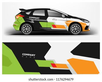 Racing car wrap. abstract strip for Company car wrap, sticker, and decal. vector eps 10 format.