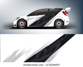 Racing car wrap. abstract strip for Company car wrap, sticker, and decal. vector eps 10 format.