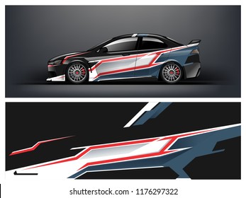 Racing car wrap. Abstract strip for racing car wrap, sticker, and decal. vector eps 10 format.