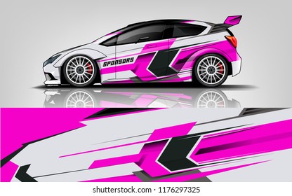 Racing car wrap. Abstract strip for racing car wrap, sticker, and decal. vector eps 10 format.