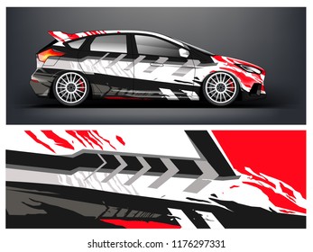 Racing car wrap. Abstract strip for racing car wrap, sticker, and decal. vector eps 10 format.