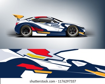 Racing car wrap. Abstract strip for racing car wrap, sticker, and decal. vector eps 10 format.