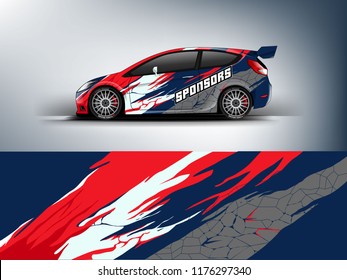 Racing car wrap. Abstract strip for racing car wrap, sticker, and decal. vector eps 10 format.