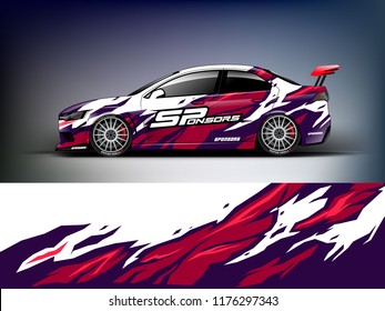 Racing car wrap. Abstract strip for racing car wrap, sticker, and decal. vector eps 10 format.