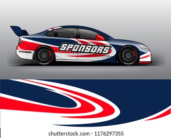 Racing car wrap. Abstract strip for racing car wrap, sticker, and decal. vector eps 10 format.