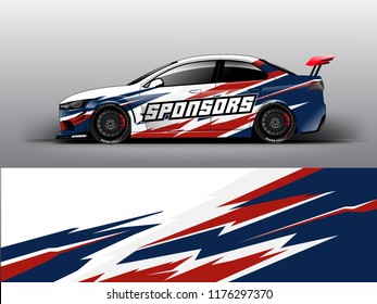 Racing car wrap. Abstract strip for racing car wrap, sticker, and decal. vector eps 10 format.