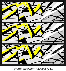 Racing car wrap. Abstract strip for racing car wrap, sticker, and decal