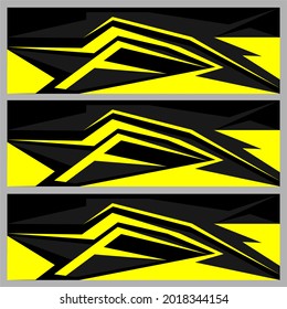 Racing car wrap. Abstract strip for racing car wrap, sticker, and decal