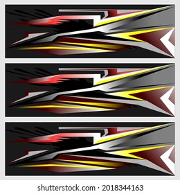 Racing car wrap. Abstract strip for racing car wrap, sticker, and decal