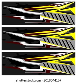Racing car wrap. Abstract strip for racing car wrap, sticker, and decal