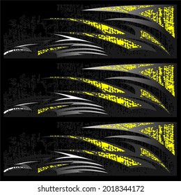 Racing car wrap. Abstract strip for racing car wrap, sticker, and decal